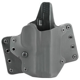 BlackPoint Tactical Leather Wing Right Hand OWB Holster Fits S&W M&P 9/40 is made of leather and kydex material